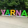 Varna Buchstaben am Stadtpark